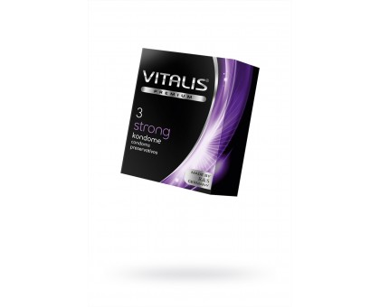 Презервативы ''VITALIS'' PREMIUM №3 strong - сверхпрочные (ширина 53mm)