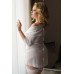 Пеньюар и трусы SoftLine Collection Pola, белые-XXXL