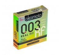 Презервативы Окамото 003 Real Fit №3  Супер тонкие особой облегающей формы -ШТ
