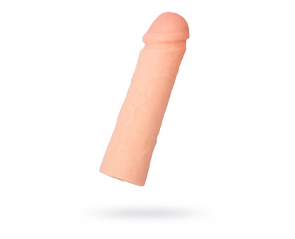 Насадка ToyFa XLover Increase+ для увеличения размера, реалистичная, с ярко выраженной головкой, TPR, телесный, 18 см