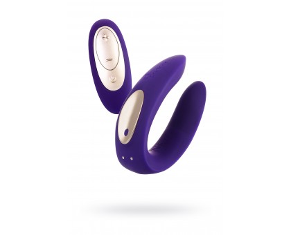 Многофункциональный стимулятор для пар Satisfyer Partner Toy Plus REMOTE, силикон, фиолетовый, 18см