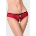 Эротические трусики Erolanta Lingerie Collection, кружевные, кармин-черные (42-44)