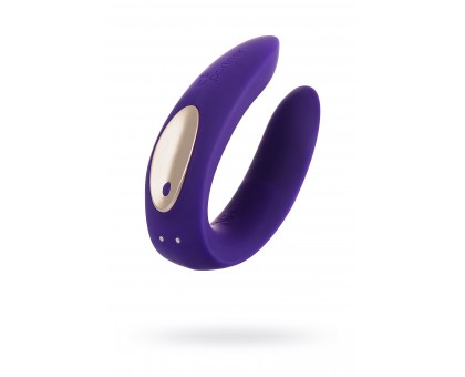 Многофункциональный стимулятор для пар Satisfyer Partner Toy Plus, силикон, фиолетовый, 18см