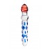 Нереалистичный фаллоимитатор Sexus Glass  , Стекло, Прозрачный, 20 см
