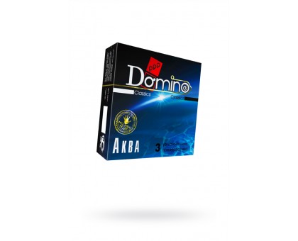 Презервативы Luxe DOMINO Classics Аква 18 см, 3 шт. в упаковке