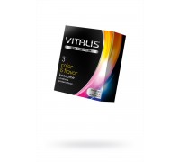Презервативы ''VITALIS'' PREMIUM №3 color & flavor - цветные/ароматизированные (ширина 53mm)