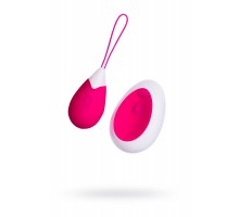 Виброяйцо ToyFa A-toys с пультом ДУ, силикон, розово-белый, 12 см