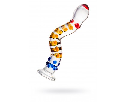Нереалистичный фаллоимитатор Sexus Glass, Стекло, Прозрачный, 21 см