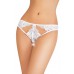 Эротические трусики Erolanta Lingerie Collection, кружевные с ажурными вырезами, белые (42-44)