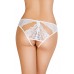 Эротические трусики Erolanta Lingerie Collection, кружевные с ажурными вырезами, белые (42-44)