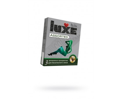 Презервативы Luxe Big Box Assorted панель, 18 см., № 3, 24шт.