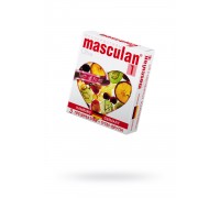 Презервативы Masculan Ultra 1,  3 шт.  Тутти-Фрутти (Tutti-Frutti)  ШТ