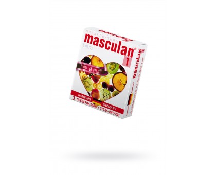 Презервативы Masculan Ultra 1,  3 шт.  Тутти-Фрутти (Tutti-Frutti)  ШТ