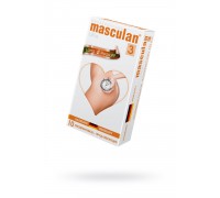 Презервативы Masculan Ultra 3,  10 шт.  Кольца и пупырышки с анестетиком (Long Pleasure)   ШТ