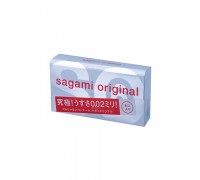 Презервативы Sagami Original 0.02  УЛЬТРАТОНКИЕ,гладкие №6